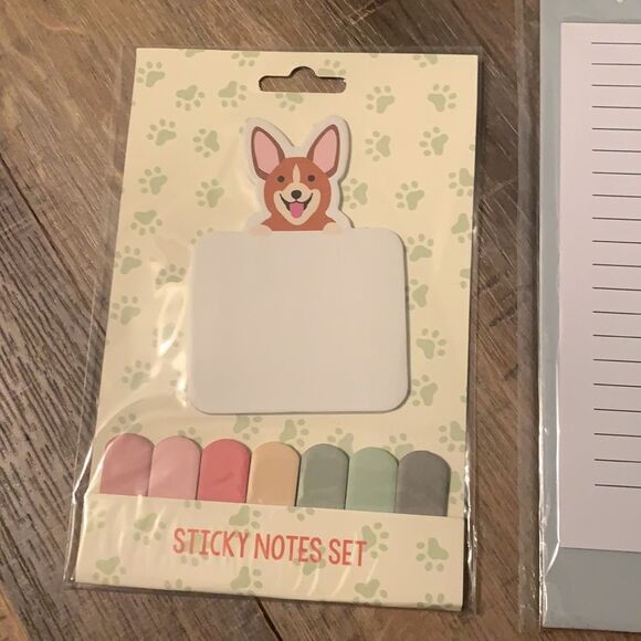 Dog Magnetic Notepad Sticky Notes Corgi Gift New - Picture 2 of 3